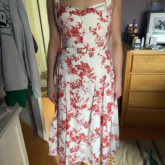 Floral Summer Party Dress - Picture 2 of 4